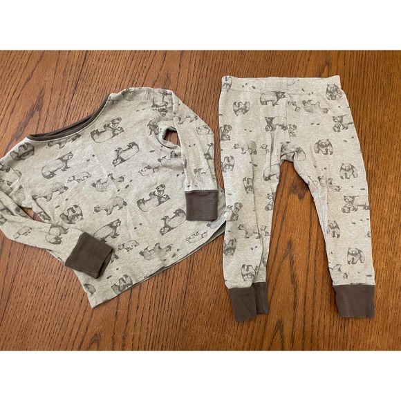 Little Planet Organic By Carters Bear Pajamas- 18m - Picture 1 of 6